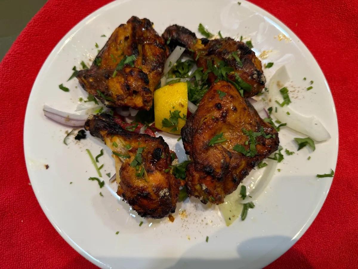 Tandoori Chicken Legs fresh from the clay oven